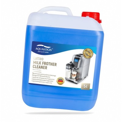 Solutie pentru curatare sistem lapte espressor, Aqualogis, Latteo, Compatibilitate multipla, 5 L foto