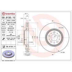 Set disc frana Volvo S60 I (384), S80 I (184), V70 I (875 876), V70 2 (285), Xc70 I Cross Country (295), Fata, 305X28mm, ventilat, Brembo