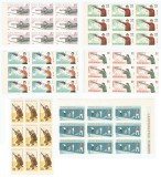 *Romania, LP 608a/1965, C.E. de Tir Bucuresti, nedantelate, blocuri de 9, MNH
