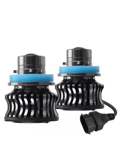 Set 2 leduri H8, H11, Canbus, efect laser, 6500k, 30W, 8000 Lm, 12V-24V
