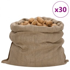 vidaXL Saci de iută, 30 buc., 100x110 cm, iută 100%, 340 g/m&sup2;