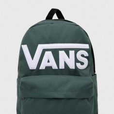 Vans rucsac culoarea verde, mare, cu imprimeu