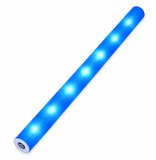 Cumpara ieftin Foam stick pentru petreceri si festivaluri, iluminare colorata LED, 47 cm, albastru
