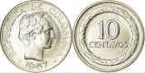 Columbia 1967 - 10 centavos, circulata
