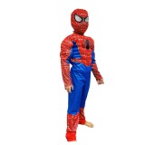 Cumpara ieftin Costum Spider-Man KidMania&reg; cu muschi, masca cu lumini si doua manusi lansator cu ventuze pentru copii 3-5 ani 90-110 cm