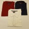 Set 3 tricouri polo cu maneca scurta pentru barbati Atlas For Men, rosu alb bleumarin, XL - OUTLET