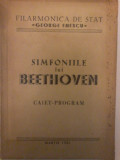 Simfoniile lui Beethoven - Caiet-Program Martie-Iunie 1961