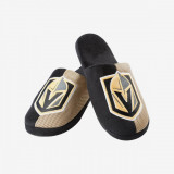 Vegas Golden Knights papuci de bărbați Logo Staycation Slipper - S = 39-41 EU