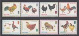 VIETNAM 1968 FAUNA PASARI DOMESTICE GAINI SI COCOSI, Nestampilat