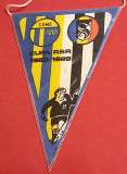 Fanion meci fotbal ELECTROMURES TARGU MURES-SPORTUL STUDENTESC(02.03.1989)
