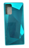 Husa silicon si acril cu textura diamant Samsung Galaxy Note 20 , Turcoaz, Turquoise