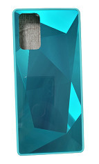 Husa silicon si acril cu textura diamant Samsung Galaxy Note 20 , Turcoaz foto