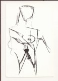 FA139 -Carte Postala- ITALIA - Fabrizio Fabbri. Nudo di donna, 1982 , necirculata