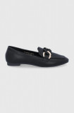 Answear Lab Mocasini femei, culoarea negru, cu toc plat