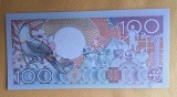 100 Gulden 1988 - Bancnota veche SURINAM, seria AE 952046 - stare foarte buna UNC