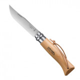 Cutit Opinel Nr 07 cu Snur Piele Otel Inox 001372