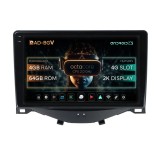 Cumpara ieftin Navigatie Citroen C1 Peugeot 108 Toyota AYGO (2014-2022), Android 13, V-Octacore 4GB RAM + 64GB ROM, 9.5 Inch - AD-BGV9004+AD-BGRKIT101