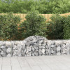 VidaXL Coșuri gabion arcuite 40 buc, 200x50x60/80 cm, fier galvanizat