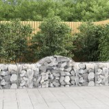 Cumpara ieftin Set 9 Cosuri Gabion Arcuit Gossi, 200x50x60/80cm, Fier Galvanizat, Bariera Gradina, Decorativ, Izolare Fonica, Stabil