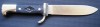 Cutit Pumnal Scouter Schneidteufel Solingen Germany, 20cm, Maner Bronz Cromat (fara insemn rombic)