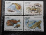 Burundi -Fauna marina-serie completa ,MNH, Nestampilat