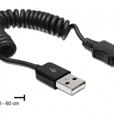 CABLU USB 2.0-A-TATA > MICRO-USB-B-TATA, SPIRALAT 83162 DELOCK
