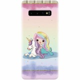 Husa silicon pentru Samsung Galaxy S10, Mermaid Unicorn Play