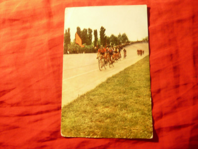 Ilustrata Ciclism - Romania anii &amp;#039;60 , pliu pe colt foto