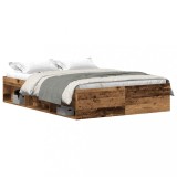 Cumpara ieftin Cadru de pat fara saltea Lemn vechi 135x190cm Lemn prelucrat