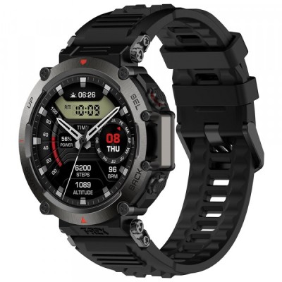 Curea Techsuit W067 pentru Amazfit T-Rex Ultra, Neagra foto