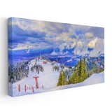 Tablou Poiana Brasov, peisaj munte iarna 1787 Tablou canvas pe panza CU RAMA 60x120 cm