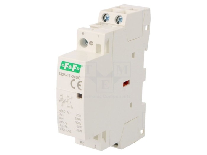 Contactor 2P 25A 24V DC