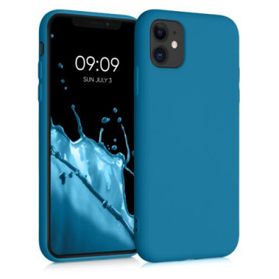 Husa pentru iPhone 11, Silicon, Albastru, 50791.224 foto