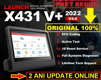 Launch x431 V+ Pro4 Tester Auto Profesional Original cu Update 24 luni Online foto