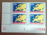 TIMBRE ROMANIA MNH LP856/1974 EXPOZITIA EUROMAX BUCURESTI BLOC DE 4 TIMBRE