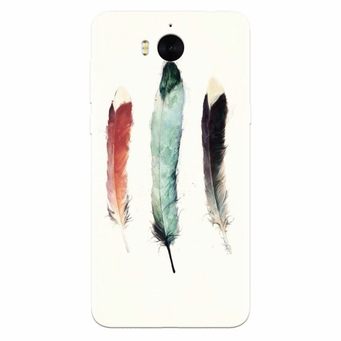 Husa silicon pentru Huawei Y5 2017, Three Feathers