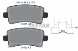 TEXTAR 2442101 Q+ set placute frana,frana disc