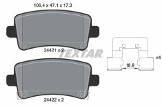 TEXTAR 2442101 Q+ set placute frana,frana disc foto