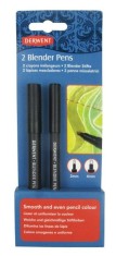Set 2 markere pentru amestec si estompare Derwent Professional negru Set 2 markere Derwent Professional pentru amestec si estompare varf tip glont 2 s