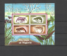 NIGERIA 1988 FAUNA MARINA CRABI foto