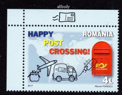 ROMANIA 2017, Postcrossing, MNH, serie neuzata, 2136 foto