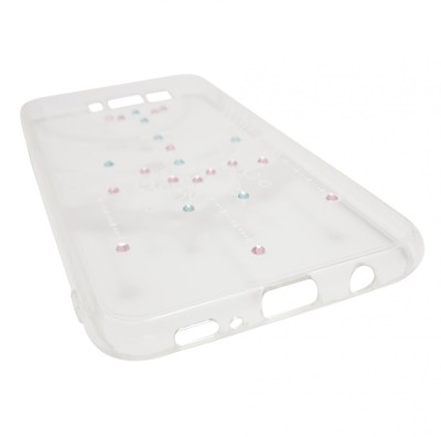 Husa silicon Vennus Art (model 4) transparent + alb pentru Samsung Galaxy S8 Plus (G955) foto