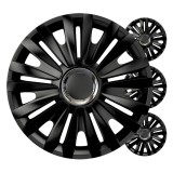 Capace roți auto set 4 buc. negru regal 16" inch COLOR BOX