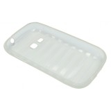 Husa silicon transparenta (cu dungi orizontale) pentru Samsung Galaxy Mini 2 S6500