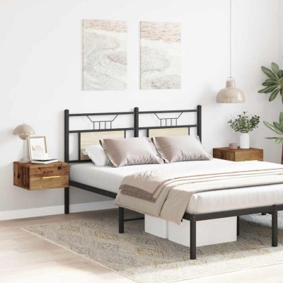 vidaXL Dulap de noapte 2 pcs Lemn vechi 35 x 35 x 20 cm Lemn compozit 863783 foto