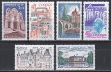 Franta 1980 - Obiective turistice, 6 Serii, MNH, Nestampilat