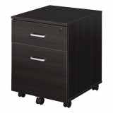 Vinsetto Dulap cu Sertare, 2 sertare si 5 roti, dulap Birou Compact pentru Documente , 40x44x54.6cm, Design Modern | Aosom Romania
