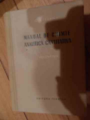 Manual De Chimie Anlitica Cantitativa - C. Liteanu ,539885 foto