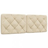 Gossi perna pentru tablie de pat, crem, 120 cm, material textil