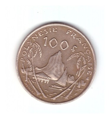 Moneda Polinezia Franceza 100 francs/franci 1996, stare foarte buna, curata foto